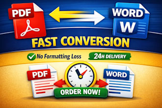 convert PDF to word or word to PDF