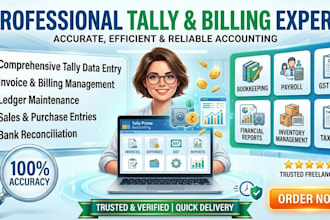 do bookkeeping in tally prime and accounting work