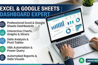 create excel dashboard, charts, graphs and pivot tables