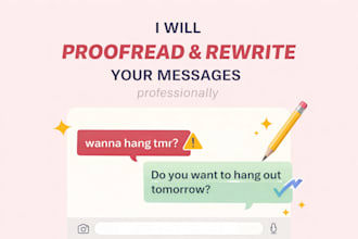 proofread and rewrite your text professionally