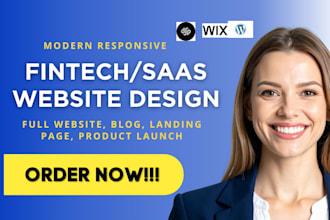 design fintech saas landing page fintech website landing ui ux figma wix fintech