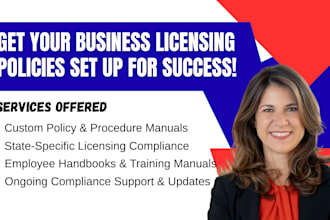 setup nemt, group home, home care, write state policy and procedure for license