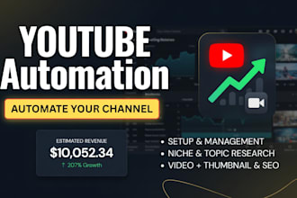 create professional channel setup, branding and SEO optimization for fast growth
