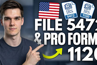 prepare tax forms 5472 and 1120