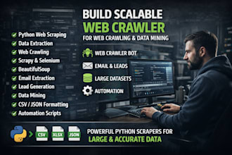 do scalable web crawler for web crawling and data mining, web scraping, openclaw