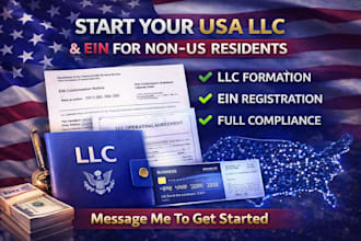 do usa llc registration, llc formation, us llc creation with ein for non us