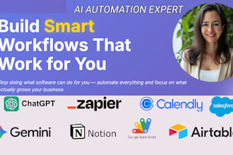 build ai zapier, make and google apps script automation workflows