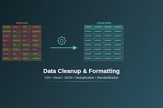 clean, format, and transform your data files