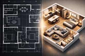 design 2d floor plan, house plan in autocad