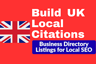 build UK local citations and business directory listings for local SEO