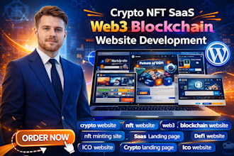 create crypto website nft saas website tech startup site web3 blockchain website