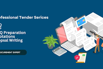 prepare professional tender documents, rfq, rfp and quotations