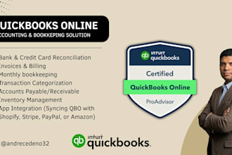 handle bookkeeping with quickbooks fot ngo and ecommerce