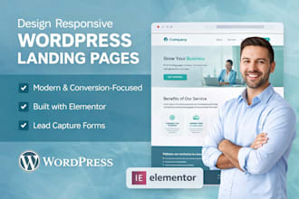 design responsive wordpress landing page