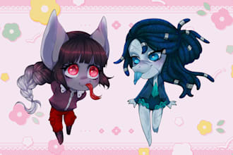 draw an expressive chibi illustration of your character