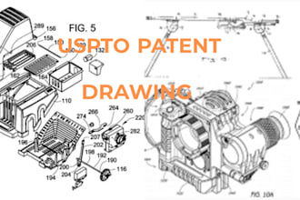create professional patent drawings and uspto compliant illustrations
