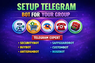 professionally setup and optimize your telegram channel or group for growth