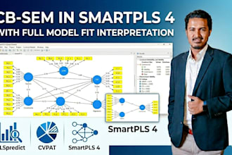 guide you in cb SEM analysis using smartpls 4 with model fit interpretation