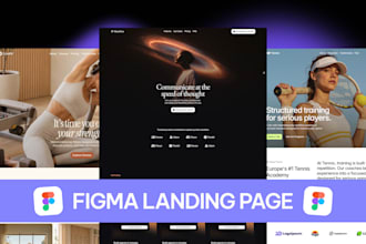 do figma design, figma website design, landing page in figma