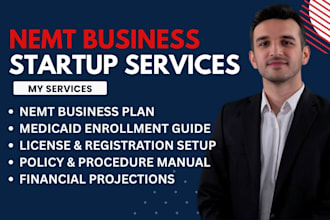 write nemt business plan for licensing, medicaid enrollment and startup approval