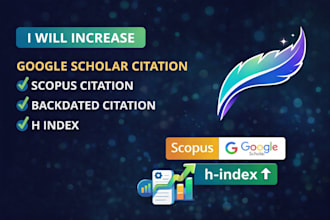 increase google scholar citation, scopus citation , backdated citation h index