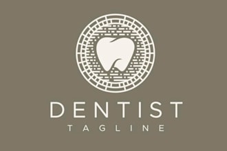make awesome high quality dentist logo for your brand