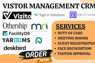 sign in solutions vizito othership facilityos vams eva yarooms mri deskbird CRM