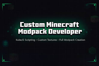 create a custom minecraft modpack with kubejs scripting and textures
