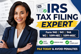 file form 940, 941, 944, w2, 1099 nec, 1099 misc and payroll tax forms