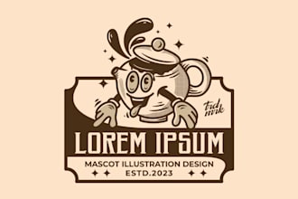 draw high quality five star hotel mascot logo with t shirt design