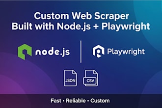 build and web scraping tools using playwright