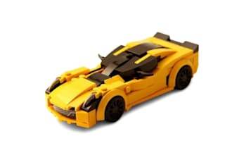 do  custom 3d lego model, car , moc, with bricklink studio and PDF instruction