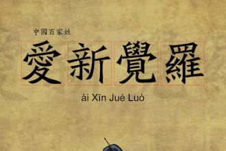 give you a Chinese name according to your characteristic