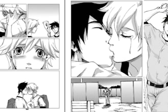 draw anime manga comic page, nsfw manga comic page, comic artist, graphic novel