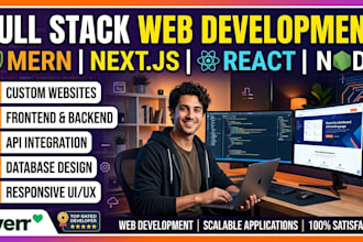 build custom full stack website, fast delivery