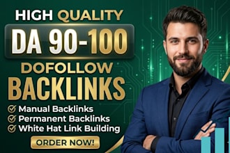 manual 27 da90 da100 white hat SEO backlinks