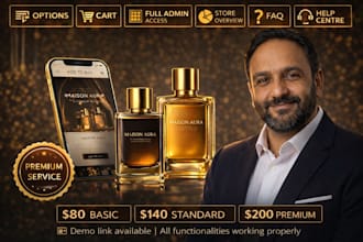 build a luxury perfume store website that converts