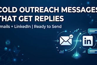write cold outreach emails and linkedin messages that get replies