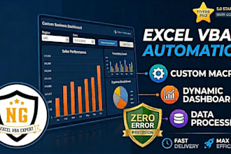 create professional excel vba macros and dynamic dashboards