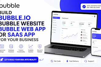 design bubble website bubble io bubble web app bubble saas app for your business