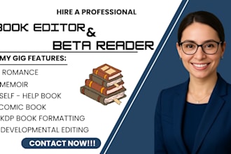 developmental edit, beta and alpha read, paranormal romance mystery