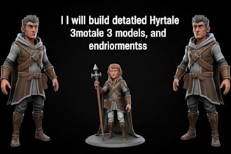build detailed hytale 3d models, characters, and environment