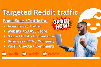 promote your product service ai website app link with authentic reddit SEO post