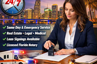 offer fast and reliable 24 7 mobile notary services in miami