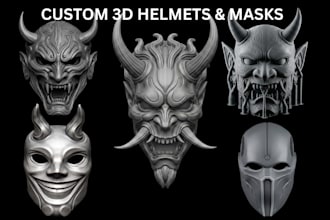 design 3d masks 3d helmet cosplay armor 3d cosplay creation 3d cosplay model