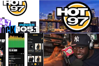 officially play and promote your song or ads on hot 97, miami, sydney radio