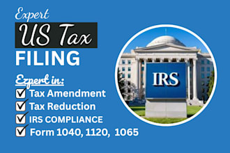 file US tax services, compliance, amendments and tax reduction