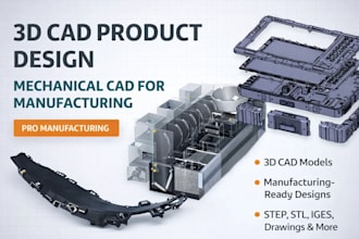 do 3d cad product design mechanical cad 3d product rendering for manufacturing