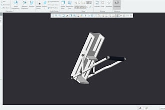 create 3d cad models using PTC creo parametric design