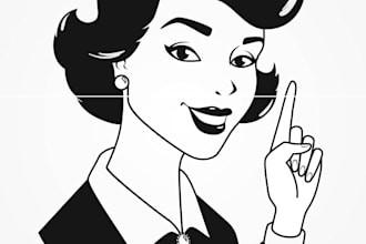 create custom vintage badge and retro logo design